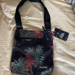 Flowered Black Dakine Shoulder-Bag/Satchel with two small outside pockets